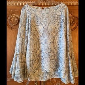 WHBM Paisley blouse sz 2